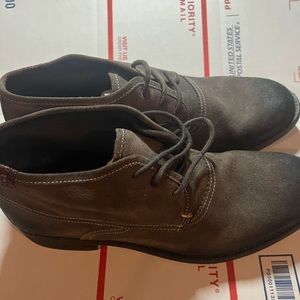 New 7 For All Mandkind Mens 8 US Shoes Ankle Boots Brown Suede Leather